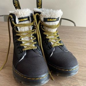 Womens Dr Marten combs Sherpa boots